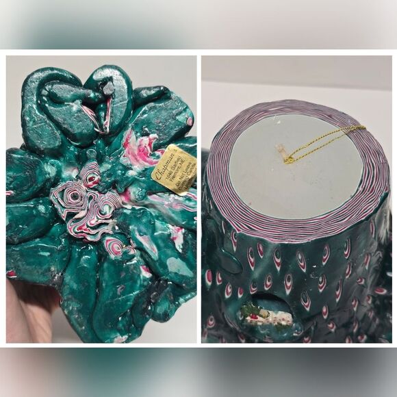 Vintage Hand Carved Wax Music Candle Playing 12 Days Of Christmas Rocking Horse - Picture 3 of 8